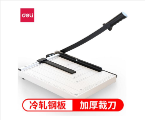 得力(deli) 8013 钢质切纸机 切纸刀 裁纸刀 裁纸机 380mm*300mm（台）