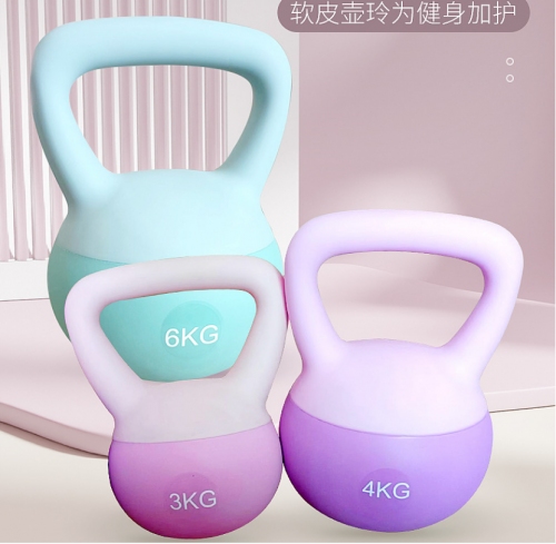 彩色软壶铃女士运动家用健身器材
