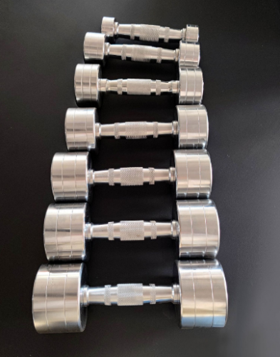 纯钢电镀哑铃10KG