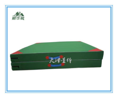 顺华狼 体操垫仰卧起坐垫跳高垫 两折款 300*200*30cm海绵有机硅布