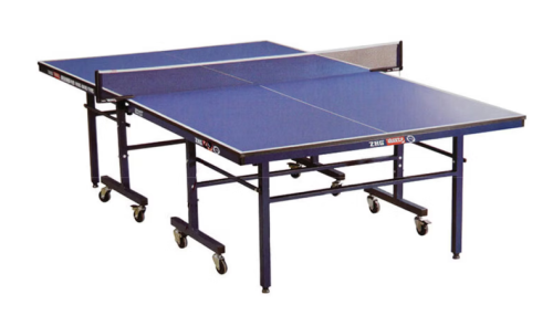 红双喜（DHS）乒乓球桌 单折式标准室内比赛球台T2123 含网架